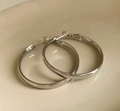 Fashion Large Flat Hoop Earrings for Women